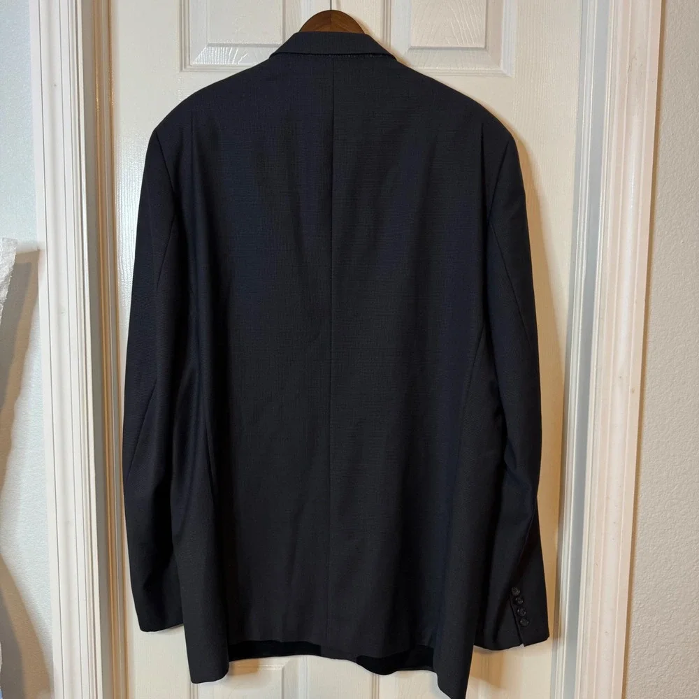 Jack Victor Montreal Mens 46 XL Wool Blazer Jacket Grey big  and Tall